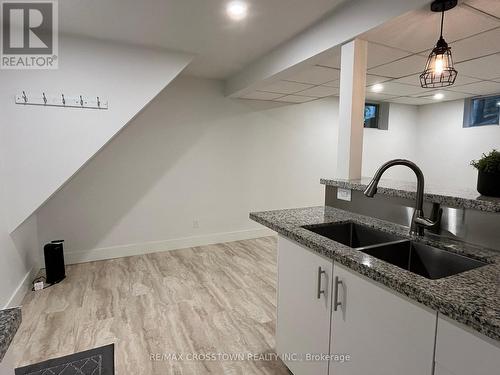 Lower - 23 Free Drive, Orillia, ON - Indoor Photo Showing Kitchen With Double Sink