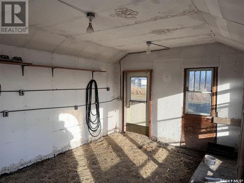 Classen Acreage, Spalding Rm No. 368, SK - Indoor Photo Showing Garage