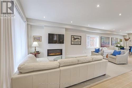 228 Donlands Avenue, Toronto, ON - Indoor Photo Showing Living Room With Fireplace