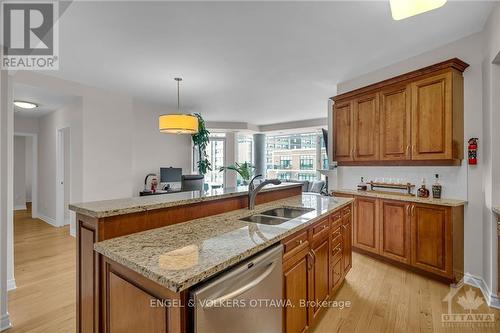 1003 - 401 Golden Avenue, Ottawa, ON - Indoor Photo Showing Kitchen With Double Sink