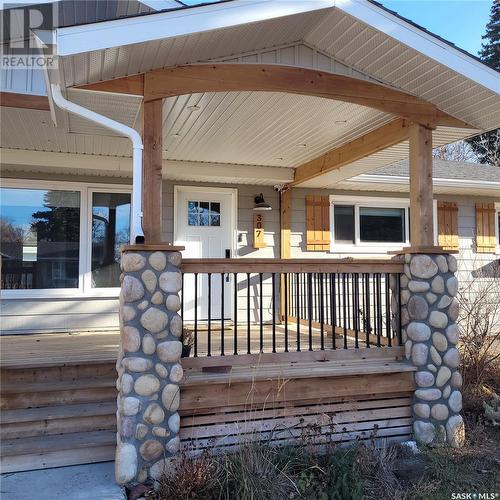 307 Birch Street, Caronport, SK - Outdoor With Deck Patio Veranda With Exterior