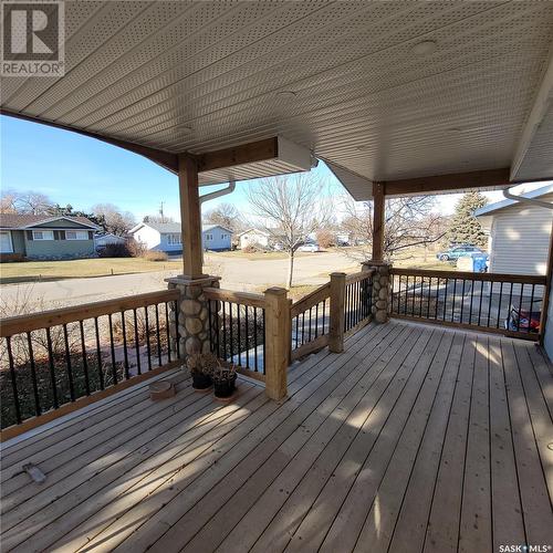 307 Birch Street, Caronport, SK - Outdoor With Deck Patio Veranda With Exterior