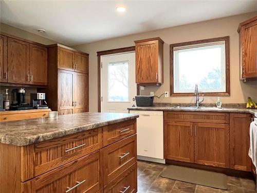 95 Alexander Street, Treherne, MB - Indoor Photo Showing Kitchen With Double Sink