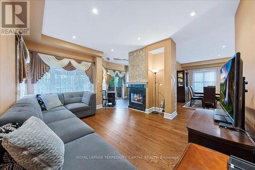 77 Worthington Avenue, Richmond Hill, ON - Indoor Photo Showing Living Room With Fireplace