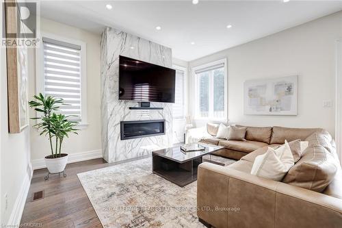 1164 Bridge Road, Oakville, ON - Indoor Photo Showing Living Room With Fireplace