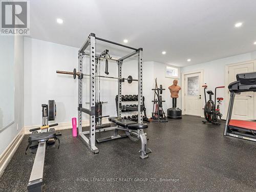 3602 Logmoss Crescent, Mississauga, ON - Indoor Photo Showing Gym Room