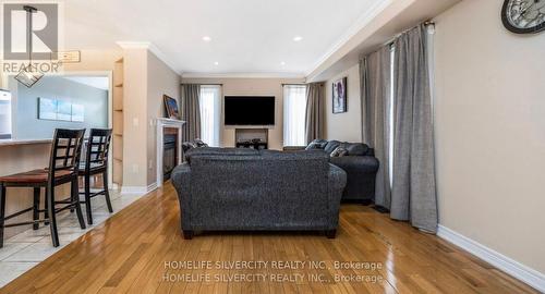 25 Oakmeadow Drive, Brampton, ON - Indoor Photo Showing Living Room With Fireplace