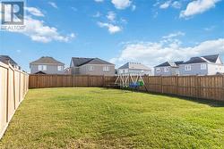 View of yard featuring a playground - 