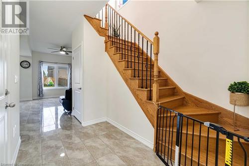 Stairway with ceiling fan - 40 Todd Crescent, Dundalk, ON - Indoor Photo Showing Other Room