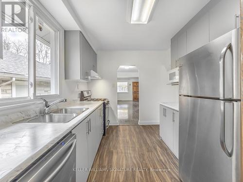 Upper - 66 Craiglee Drive, Toronto, ON - Indoor Photo Showing Kitchen With Double Sink