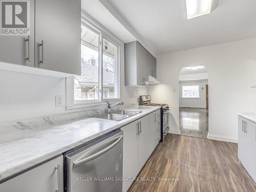 Upper - 66 Craiglee Drive, Toronto, ON - Indoor Photo Showing Kitchen With Double Sink