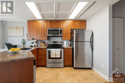 134 York Street Unit#1208, Ottawa, ON - Indoor Photo Showing Kitchen With Stainless Steel Kitchen