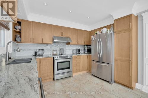 Upper - 99 Willis Road, Vaughan, ON - Indoor Photo Showing Kitchen With Double Sink