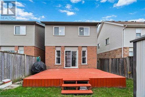 Back of house featuring a wooden deck - 42 Donnenwerth Drive, Kitchener, ON - Outdoor With Exterior