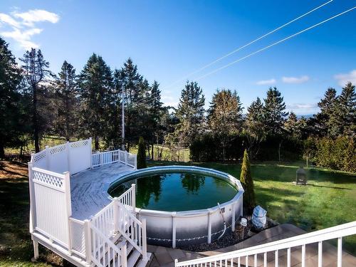 Pool - 910 Route Bélanger, Saint-Pascal, QC - Outdoor With Above Ground Pool With Backyard