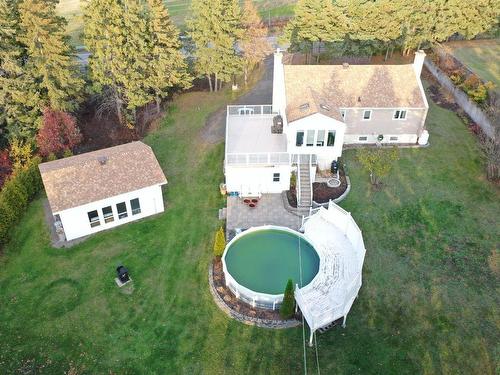 Aerial photo - 910 Route Bélanger, Saint-Pascal, QC - Outdoor With Above Ground Pool