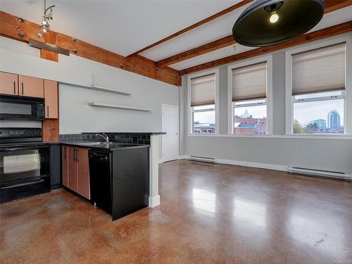 201-599 Pandora Ave, Victoria, BC - Indoor Photo Showing Kitchen