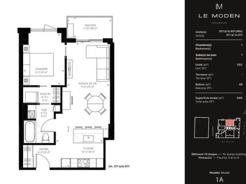 Plan (croquis) - 811-1971 Rue Du Havre, Montréal (Ville-Marie), QC - Other