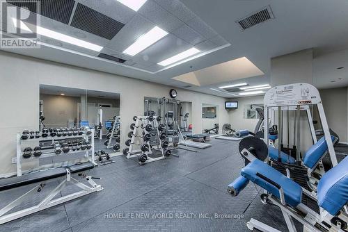 1401 - 135 James Street S, Hamilton, ON - Indoor Photo Showing Gym Room