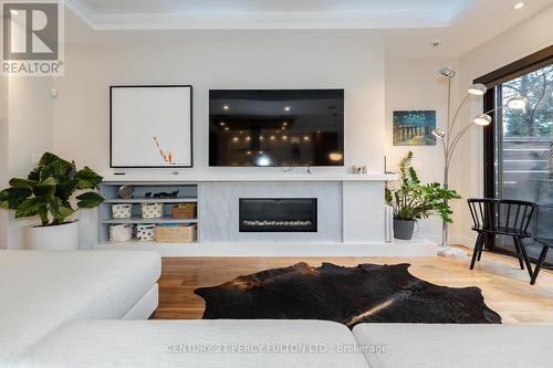 323 Douglas Avenue, Toronto, ON - Indoor Photo Showing Living Room With Fireplace