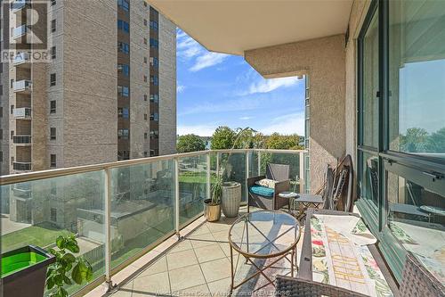 4789 Riverside Drive East Unit# 403, Windsor, ON - Outdoor With Balcony With Exterior