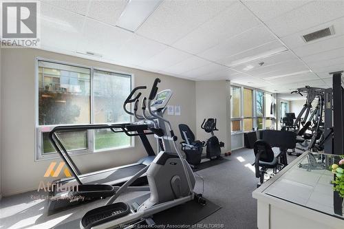 4789 Riverside Drive East Unit# 403, Windsor, ON - Indoor Photo Showing Gym Room