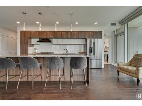 #2105 9720 106 St Nw, Edmonton, AB - Indoor Photo Showing Kitchen With Upgraded Kitchen