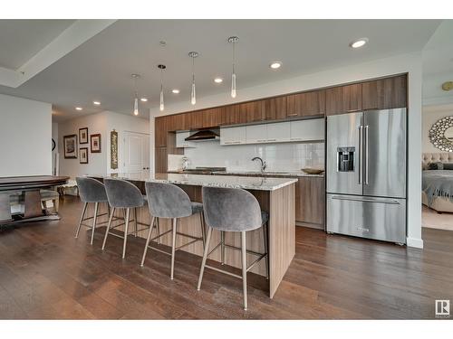 #2105 9720 106 St Nw, Edmonton, AB - Indoor Photo Showing Kitchen With Upgraded Kitchen