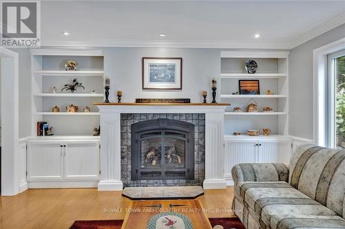 80 Laxton Twp 5Th Line, Kawartha Lakes (Kirkfield), ON - Indoor Photo Showing Living Room With Fireplace