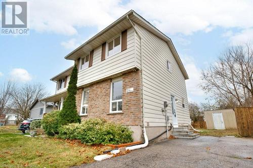 View of side of property featuring a storage shed - 24 Karen Walk, Waterloo, ON - Outdoor