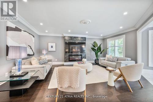 41 Strathearn Avenue, Richmond Hill, ON - Indoor Photo Showing Living Room With Fireplace