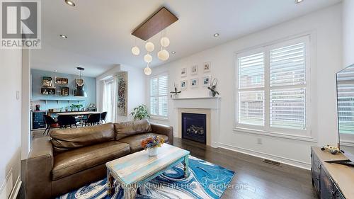 21 Freesia Road, Markham, ON - Indoor Photo Showing Living Room With Fireplace