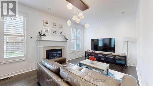 21 Freesia Road, Markham, ON - Indoor Photo Showing Living Room With Fireplace