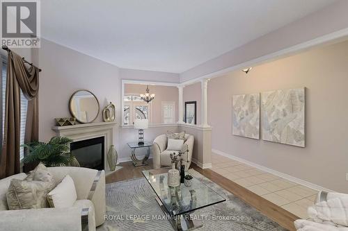 212 Ivy Glen Drive, Vaughan, ON - Indoor Photo Showing Living Room With Fireplace