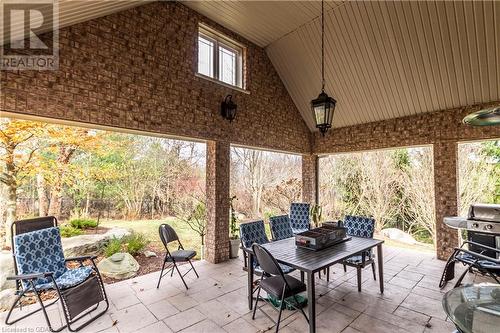 View of patio / terrace with grilling area - 59 Dominion Drive, Guelph, ON - Outdoor With Deck Patio Veranda With Exterior