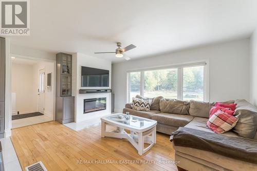 548 8Th Line S Dummer Road, Douro-Dummer, ON - Indoor Photo Showing Living Room With Fireplace