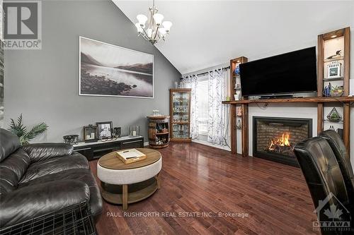 3710 Paden Road, Ottawa, ON - Indoor Photo Showing Living Room With Fireplace