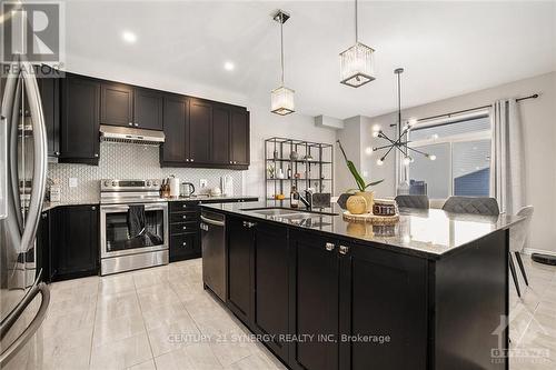 217 Cranesbill Road, Ottawa, ON - Indoor Photo Showing Kitchen With Stainless Steel Kitchen With Double Sink With Upgraded Kitchen