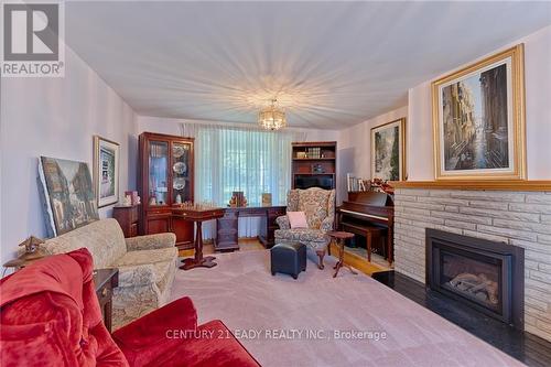 6 Nadobny Lane, Horton, ON - Indoor Photo Showing Living Room With Fireplace