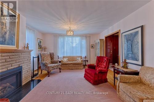 6 Nadobny Lane, Horton, ON - Indoor Photo Showing Living Room With Fireplace