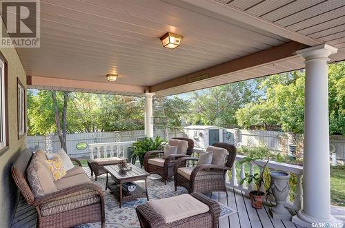 128 Blue Sage Drive, Moose Jaw, SK - Outdoor With Deck Patio Veranda With Exterior