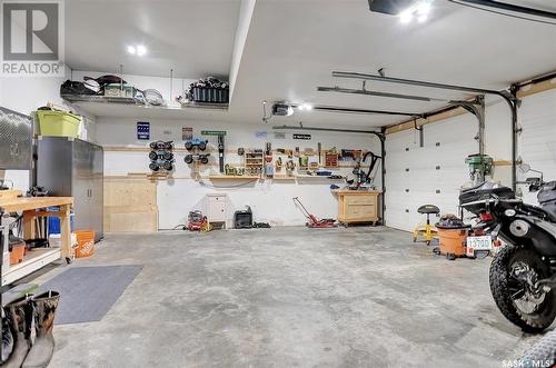 128 Blue Sage Drive, Moose Jaw, SK - Indoor Photo Showing Garage