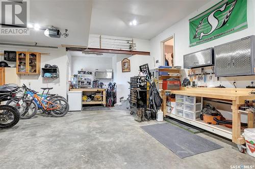 128 Blue Sage Drive, Moose Jaw, SK - Indoor Photo Showing Garage