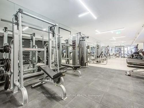 2105-181 Dundas St E, Toronto, ON - Indoor Photo Showing Gym Room