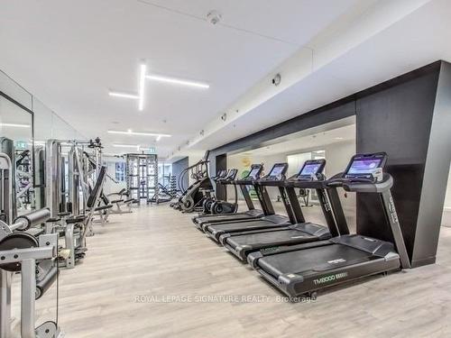 2105-181 Dundas St E, Toronto, ON - Indoor Photo Showing Gym Room