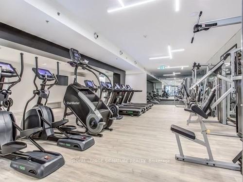 2105-181 Dundas St E, Toronto, ON - Indoor Photo Showing Gym Room