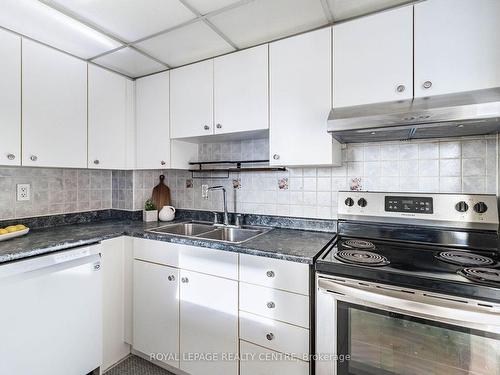 612-25 Fairview Rd W, Mississauga, ON - Indoor Photo Showing Kitchen With Double Sink