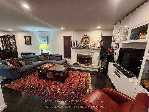 2377 Belcaro Way, Mississauga, ON - Indoor Photo Showing Living Room With Fireplace