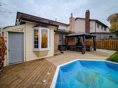 51 Branthaven Dr, Hamilton, ON - Outdoor With In Ground Pool With Deck Patio Veranda With Exterior