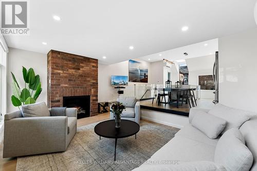 Rear - 386 Concord Avenue, Toronto, ON - Indoor Photo Showing Living Room With Fireplace